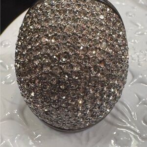 Michael Kors Silver Crystal Ring